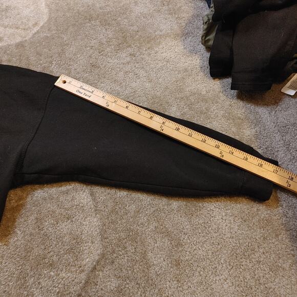 We Wore What Size XS Extra Small Black Cut Off Sweater Cropped Oversized Raw Hem - Picture 10 of 10